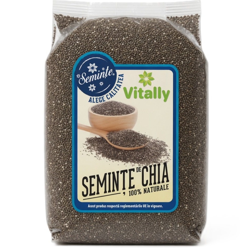 Seminte de chia, 500 g, Vitally
