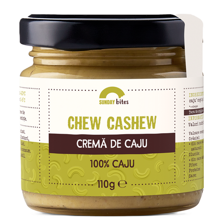 Crema de caju Chew Cashew, 110 g, Sunday Bites
