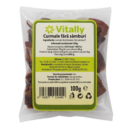 Curmale fara samburi, 100 g, Vitally 719089