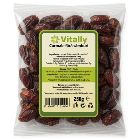 Curmale fara samburi, 250 g, Vitally 723584