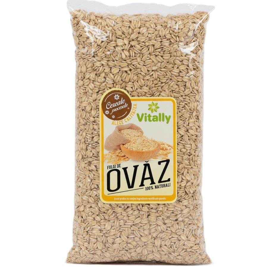 Fulgi de ovaz integrali, 1000 g, Vitally