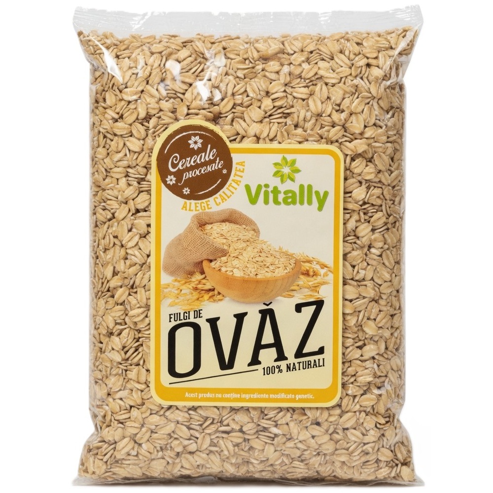 Fulgi de ovaz integrali, 250 g, Vitally