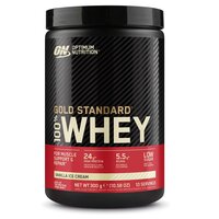 Pudra proteica din zer cu aroma de vanilie Whey Gold Standard, 310 g, Optimum Nutrition