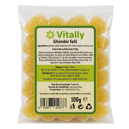 Ghimbir felii, 100 g, Vitally 719244