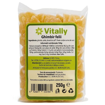 Ghimbir felii, 250 g, Vitally 719258