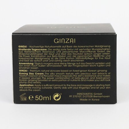 Crema de zi pentru fermitate cu ginseng negru coreean Gold, 50 ml, Ginzai 719293