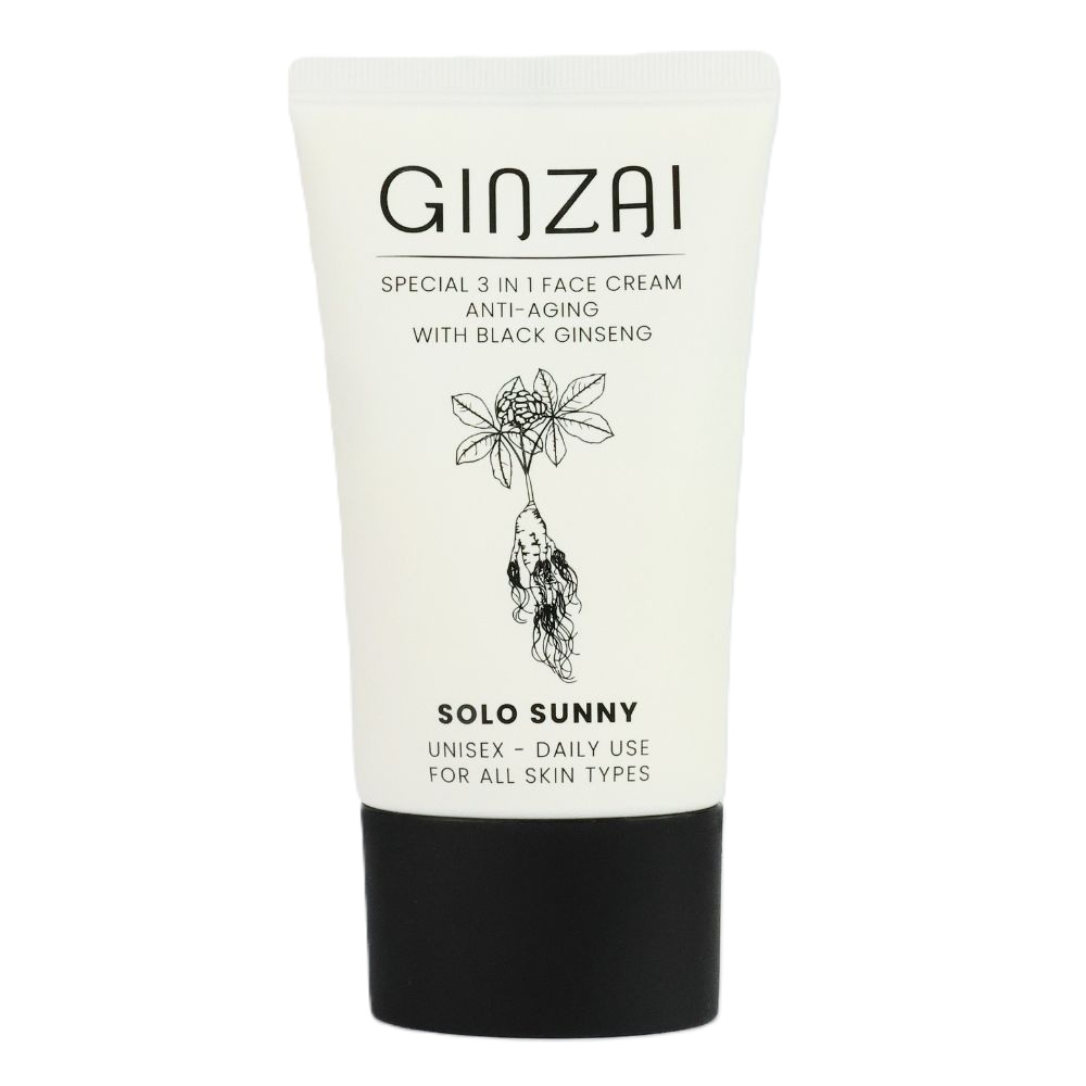 Crema anti aging 3 in 1 cu ginseng negru coreean si SPF 50+/PA+++ Solo Sunny, 50 ml, Ginzai