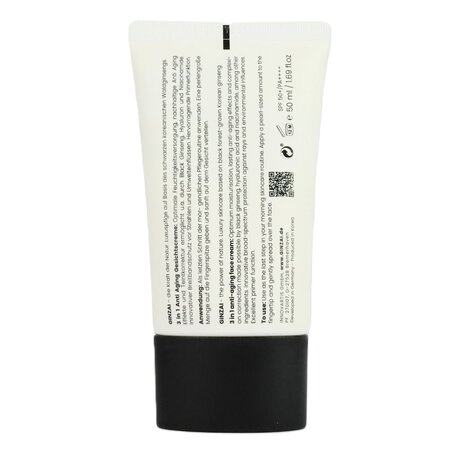 Crema anti aging 3 in 1 cu ginseng negru coreean si SPF 50+/PA+++ Solo Sunny, 50 ml, Ginzai 719319