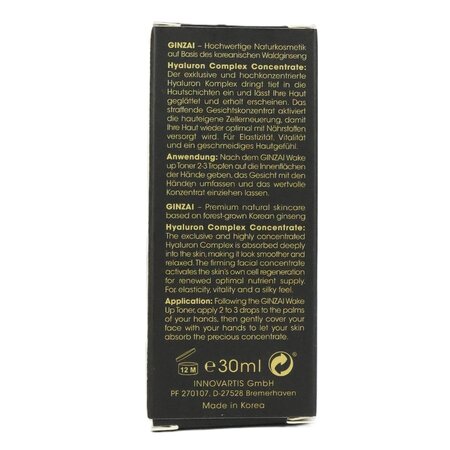 Ser cu acid hialuronic si ginseng negru coreean Gold, 30 ml, Ginzai 719350