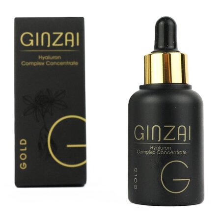 Ser cu acid hialuronic si ginseng negru coreean Gold, 30 ml, Ginzai 719351