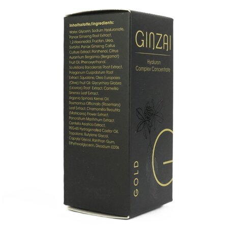 Ser cu acid hialuronic si ginseng negru coreean Gold, 30 ml, Ginzai 719348