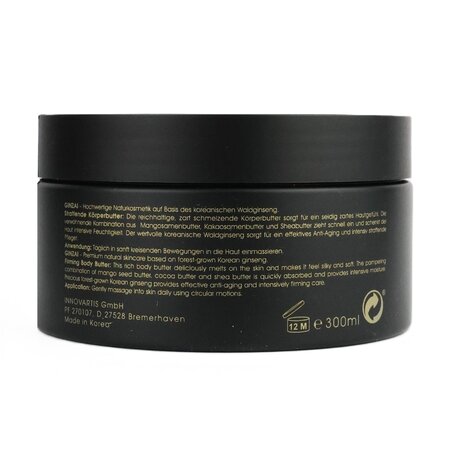 Unt de corp pentru fermitate cu ginseng negru coreean Gold, 300 ml, Ginzai 719368