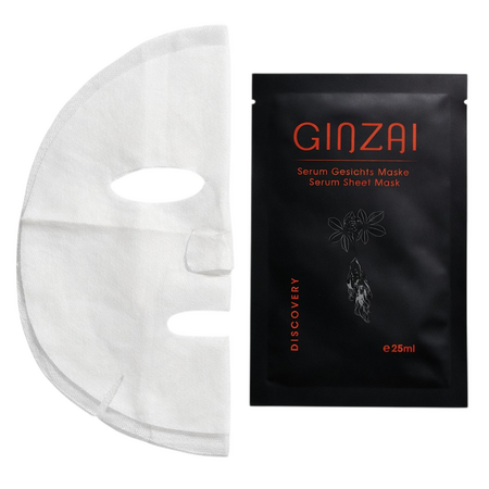 Masca servetel pentru fata cu ginseng negru coreean Discovery, 25 ml, Ginzai