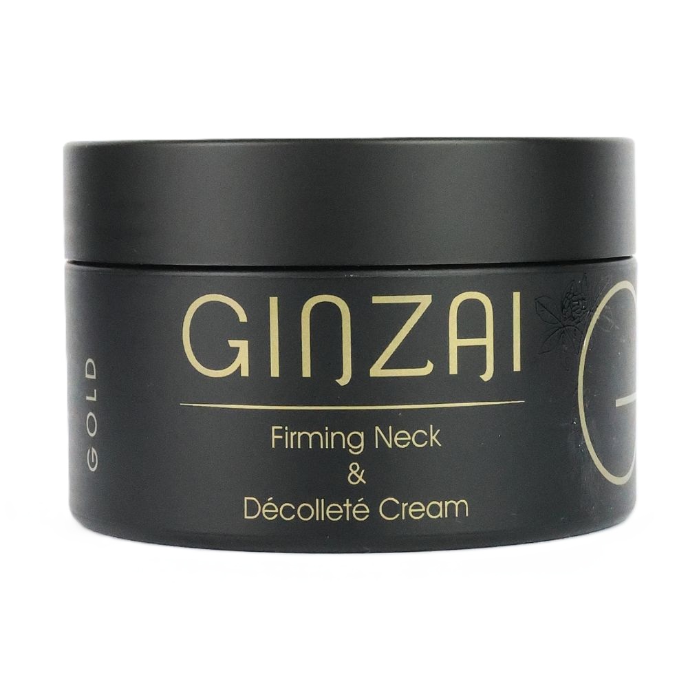 Crema pentru fermitatea gatului si decolteului cu ginseng negru coreean Gold, 100 ml, Ginzai