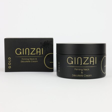 Crema pentru fermitatea gatului si decolteului cu ginseng negru coreean Gold, 100 ml, Ginzai 719400