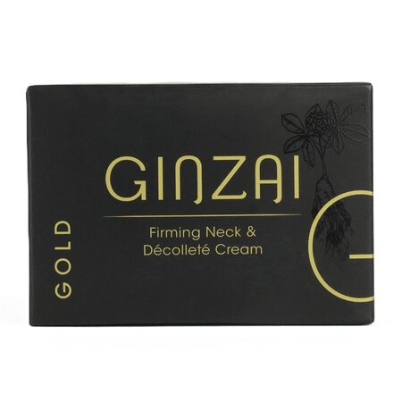Crema pentru fermitatea gatului si decolteului cu ginseng negru coreean Gold, 100 ml, Ginzai 719398
