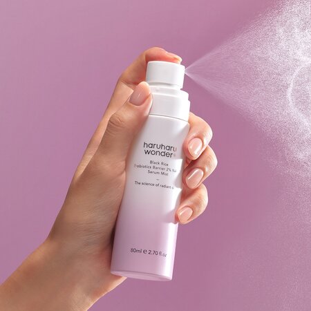 Serum de tip mist cu orez negru fermentat, probiotice si 2% NAD+ Black Rice, 80 ml, Haruharu Wonder 719412