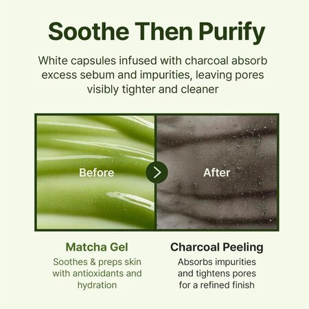 Gel de fata exfoliant cu Matcha-TECA si pudra de carbune Madeca, 150 ml, Centellian24 719572
