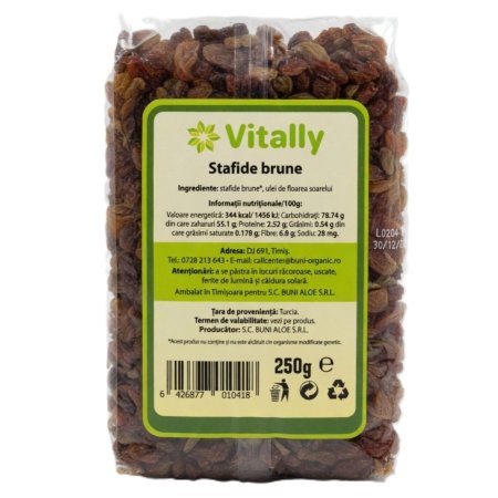 Stafide brune, 250 g, Vitally 719638