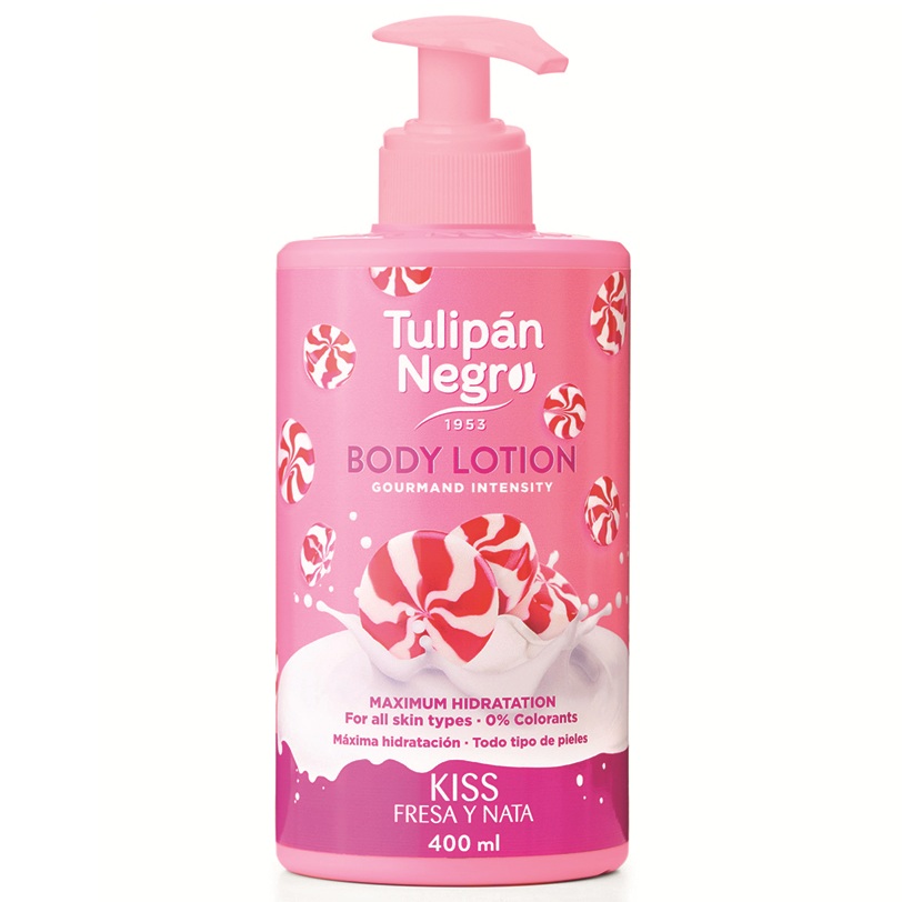 Lotiune de corp Fresa & Nata, 400 ml, Tulipan Negro