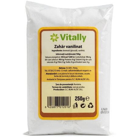 Zahar vanilat, 250 g, Vitally 719655