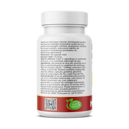 Coenzima Q10, 100 mg, 30 capsule moi, Nutrific 719658