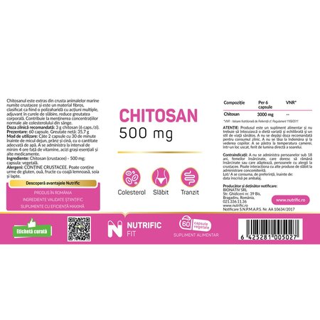 Chitosan, 60 capsule, Nutrific 719674