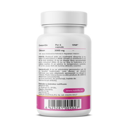 Chitosan, 60 capsule, Nutrific 719672