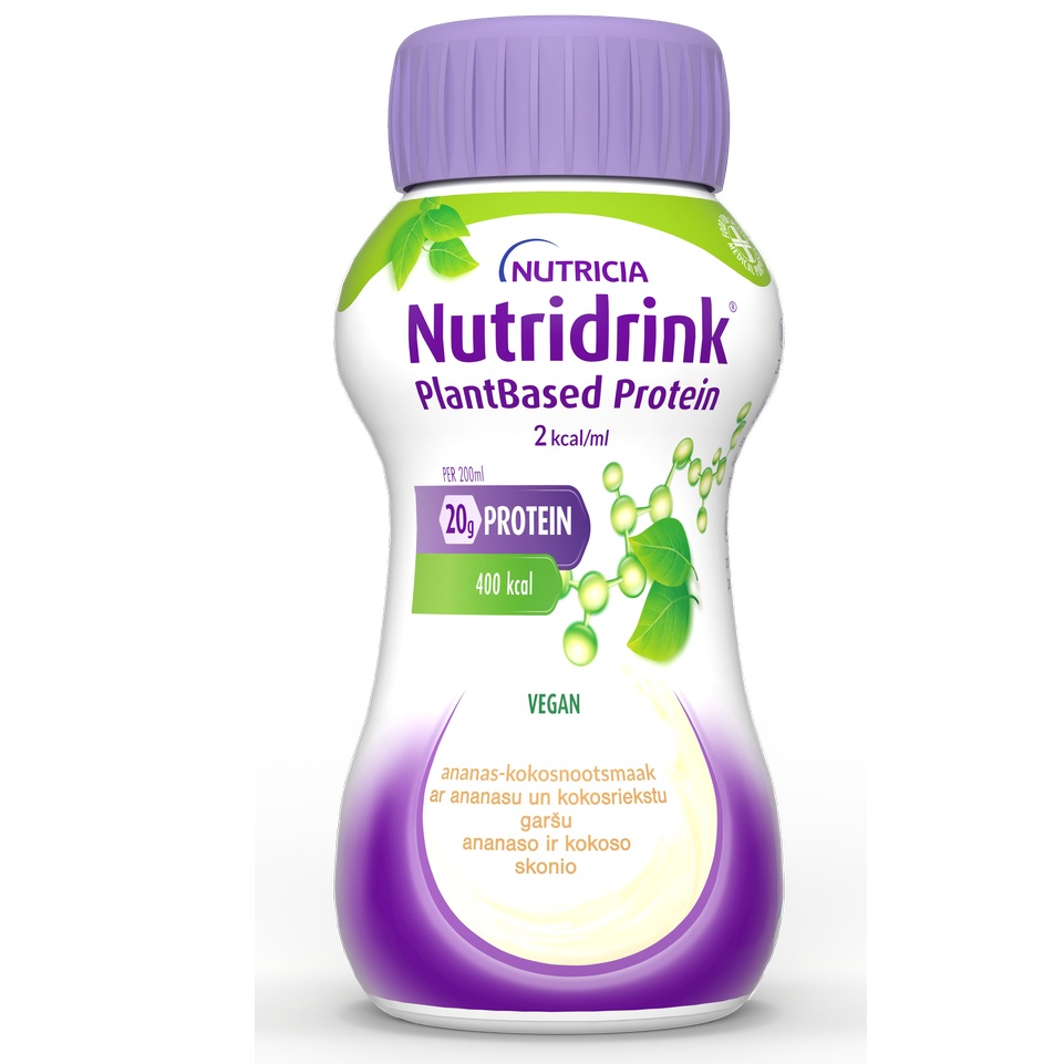 Nutridrink Protein cu aroma de ananas si cocos, 4 x 200 ml, Nutricia
