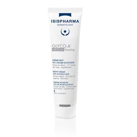 Crema de noapte cu 12% acid glicolic Glyco-A Medium Peeling, 30 ml, IsisPharma 719838
