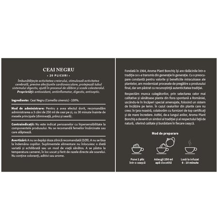 Ceai negru, 20 plicuri, Aroma Plant 719968