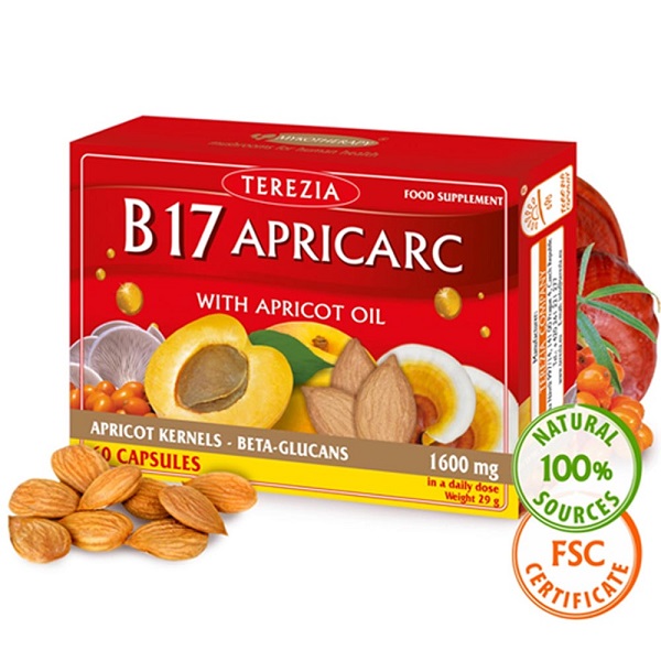 Ulei de caise Apricarc B17, 60 capsule, Terezia