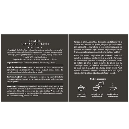 Ceai coada soricelului, 20 plicuri, Aroma Plant 720039