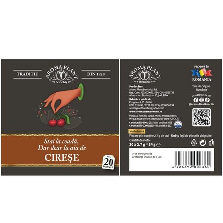 Ceai cozi de cirese, 20 plicuri, Aroma Plant 720046