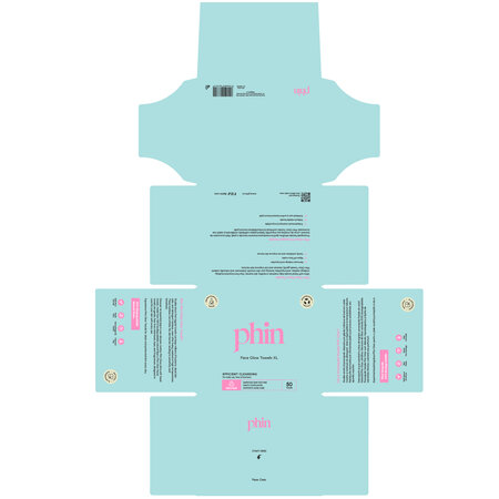 Prosoape faciale Glow Towels XL, 50 bucati, Phin 741047