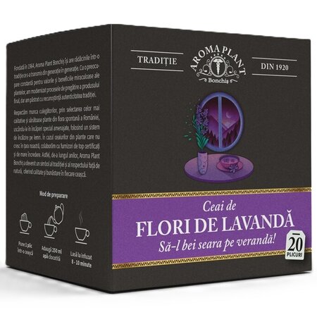 Ceai flori de lavanda, 20 plicuri, Aroma Plant 720070