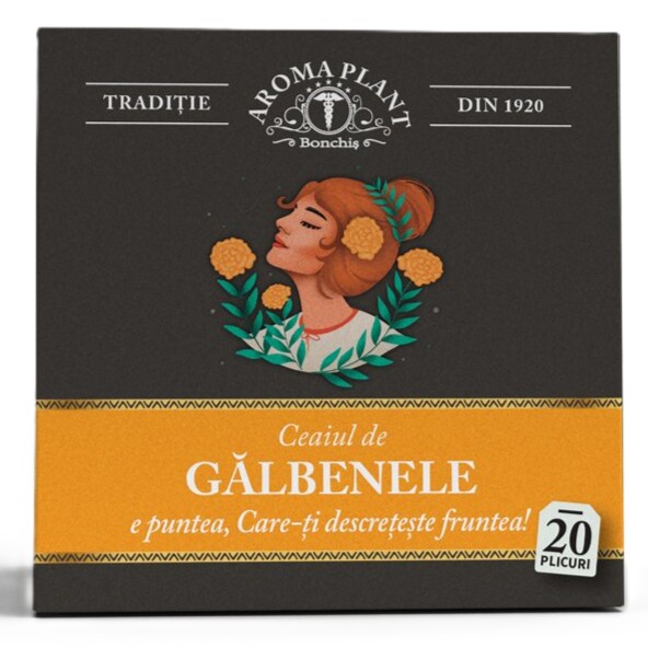 Ceai de galbenele, 20 plicuri, Aroma Plant