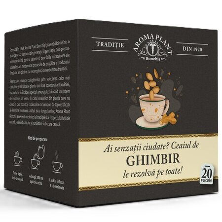 Ceai de ghimbir, 20 plicuri, Aroma Plant 720094