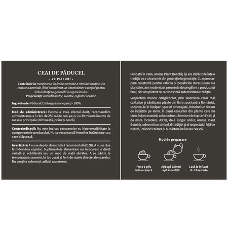 Ceai de paducel, 20 plicuri, Aroma Plant 720155