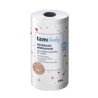Rezerva servetele uscate din bumbac, 50 bucati, Tami