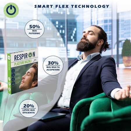 Plasturi nazali RespirON, 14 bucati, Smart Touch 720174
