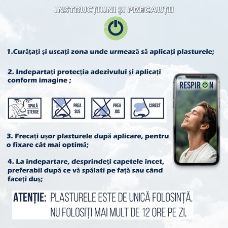 Plasturi nazali RespirON, 14 bucati, Smart Touch 720172