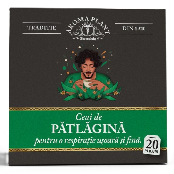 Ceai de patlagina, 20 plicuri, Aroma Plant
