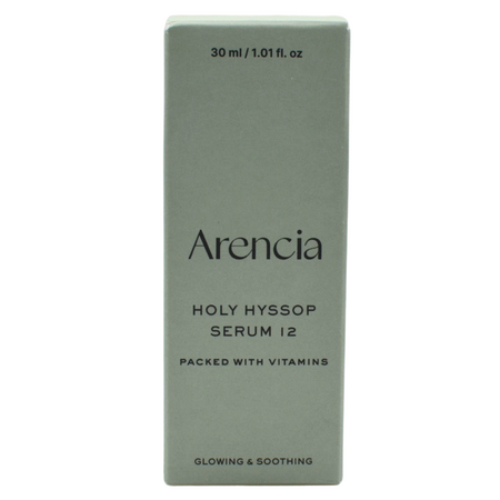 Serum pentru stralucire cu 8% Niacinamide, Holy Hyssop 12, 30 ml, Arencia 720408