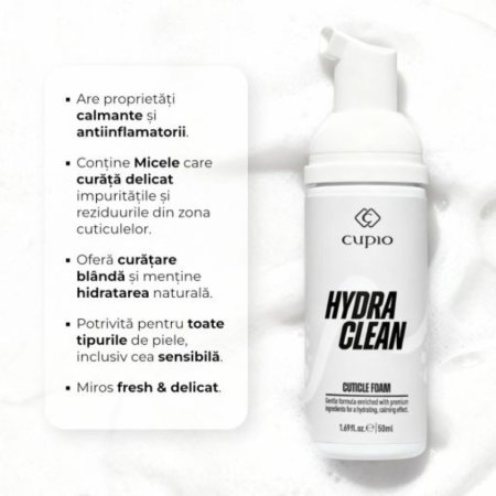 Spuma pentru cuticule Hydraclean, 50 ml, Cupio 720431