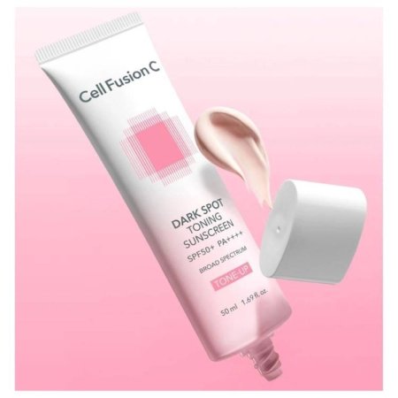 Crema de fata colorata cu factor de protectie SPF 50+ PA++++ anti-pete pigmentare Dark Spot Toning, 50 ml, Cell Fusion C 720459