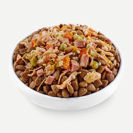 Hrana umeda cu carne de pui, sunca si legume in supa pentru caini Toppers, 156 g, Applaws 720515