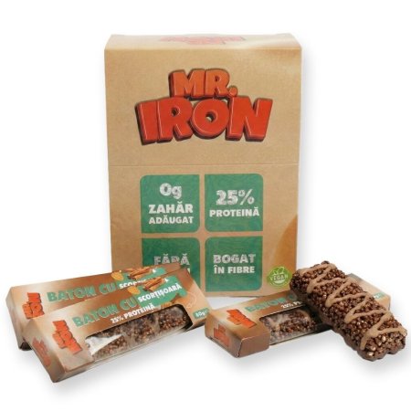 Baton crispy cu scortisoara, 40 g, Mister Iron 720561