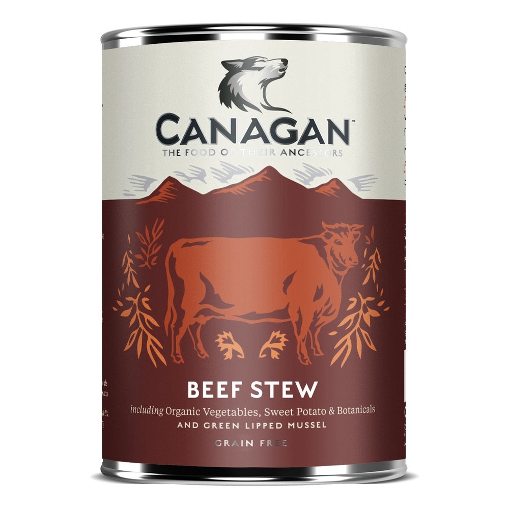 Hrana umeda cu vita pentru caini Grain Free, 400 g, Canagan