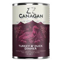 Hrana umeda pentru caini cu rata si curcan, 400 g, Canagan